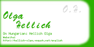 olga hellich business card
